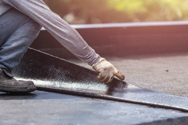 Professional Basement Waterproofing technician working in Ragland, AL